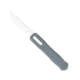 CobraTec Knives Raptor OTF Knife, 3.13in, D2 Steel, Drop Non-Serrated, Grey Handle, CTRPTGYDNS
