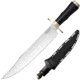 Cold Steel Natchez Bowie 3V Knife, 11.5in, CPM 3V Steel, Clip Point Blade, Black G10 Handle, 16DN