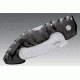 Cold Steel Spartan Folding Knife, 4.5in Hollow Plain Carpenter AUS 10A, Black Griv-Ex Handle, CS-21ST