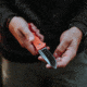Cold Steel Ultimate Hunter, 3.5in Blade Length, American S35VN Steel Knife, Orange, CS-30URY