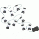 Coleman LED Lantern String Lights, String of 10 Lights, Up to 6 ft of String, 3-AA Batteries, Black 2000024165