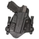 Comp-Tac MTAC Premier Hybrid IWB Holster, Heckler &amp; Koch P30/Heckler &amp; Koch HK45 Compact, Left Hand, Black Leather/Kydex, Black, C225HK078LBSN