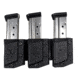 Comp-Tac Tri Mag Pouch, Standard, Size 23 - HK P30, P30L, VP9, VP40, P2000, P2000SK, UPS 9/40 Steel, Left Side Carry/Right Hand Shooter, Black, Mag Size 23, C62523000LBKN