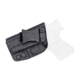 Rounded IWB KYDEX Holster, Glock 43/43X, Left Hand, Black, GLK-G43-BK-LH-VAR