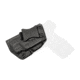 Rounded IWB KYDEX Holster, S&amp;W M&amp;P SHIELD 45ACP w/Integrated Crimson Trace Laser, LH, Black, SWN-MPSH45LSR-BK-LH-VAR