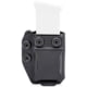 Rounded IWB/OWB MRD Magazine KYDEX Holster, 9mm/.40 Double Stack, Ambidextrous, Black, CEX-940-DS-BK-MAG