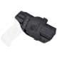 Rounded OWB KYDEX Paddle Holster, FN Herstal FNX 45, Left Hand, Black, FNS-FNX45-BK-LH-OWBPDL