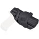 Rounded OWB KYDEX Paddle Holster, FN Herstal FNX 45, Left Hand, Black, FNS-FNX45-BK-LH-OWBPDL