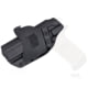 Rounded OWB KYDEX Paddle Holster, FN Herstal FNX 45, Right Hand, Black, FNS-FNX45-BK-RH-OWBPDL