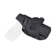 Rounded OWB KYDEX Paddle Holster, Taurus G3C, Right Hand, Black, TRS-G3C-BK-RH-OWBPDL