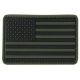 Condor Outdoor PVC US Flag Patch, 6 Pc/Pack, Olive Drab, 181004-001