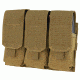 Condor Outdoor Triple M4 Magazine Pouch, Coyote Brown, 12-MA58-498