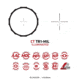 Crimson Trace Hardline Rifle Scope, 1-6x24mm, 34mm Tube, Second Focal Plane, Illuminated CT TR1-MIL, 01-3002299