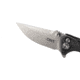 CRKT Bt Fighter - Compact, Designed By Brian Tighe in Ridgefield, Folding Knife W/Button Lock, 2.85in, Plain Edge, Stonewash Finish, Glass Reinforced Nylon Handle, 5220