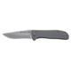CRKT Drifter Folding Knife, 2.88in, 8Cr13MoV Stainless Steel Blade, Drop Point Blade, Stainless Steel Handle, 6450S
