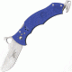 Crmipt Standard Folding Knife, 2.75in, Blunt Tip Blade, Blue G10 Handle CSSD01