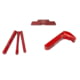 Cross Armory Glock 3-Piece Kit, 3 Pin Set, Extended Mag Catch, Extended Slide Lock, Gen 1-3, Red, Small, CRGOKRD