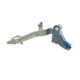 Cross Armory Glock Gen 1-3 Enhanced Flat Faced Trigger w/Bar, 9mm, Aluminum, Black/Blue, Small, crGTb-bk-bl