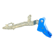 Cross Armory Glock Gen 1-3 Enhanced Flat Faced Trigger w/Bar, 9mm, Aluminum, Blue/Blue, Small, crGTb-bl