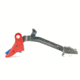 Cross Armory Glock Gen 1-3 Enhanced Flat Faced Trigger w/Bar, 9mm, Aluminum, Red/Blue Safety, crGTb-rd-bl
