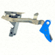 Cross Armory Glock Gen 1-3 Enhanced Flat Faced Trigger w/ Bar, Drop-in Shoe/3.5 Spring, 9mm, Aluminum/Black, Blue/Black, Small, crGTdi-bl-bk