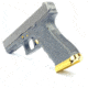 Cross Armory Glock Operator Kit, 3-Piece Generation 1-3 w/ 3-Pin set, Extended Metal Mag Catch, Ext.Slide Lock, Gold, crGOKgd