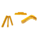 Cross Armory Glock Operator Kit, 3-Piece Generation 1-3 w/ 3-Pin Set, Extended Metal Mag Catch, Extended Slide Lock, Gold, Small, crGOKgd