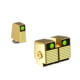 Cross Armory Glow-In-The-Dark Pistol Sights, Gold, Tall, crGSt-gd