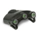 Cyclops Orion Hat Clip LED Flashlight, Black with 3 Green LED Lights, CYC-HC1-G