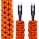 Dark Energy USB C to C Paracord Cable, Hi-Vis Orange, IND-CCC03HIVIS