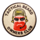 DDT Rubber Morale Patch, Beard, Red DDT50124