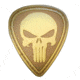 DDT Rubber Morale Patch, Punisher Skull Small, OD Green DDT50136