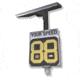 Decatur Electronics OnSite Pole Sign Solar Powered Radar, Amber, OS75MXSOLAM