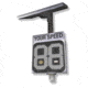 Decatur Electronics OnSite Pole Sign Solar Powered Radar, White, OS75SOLWH