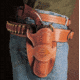 DeSantis Desperado Leather Belt Holster, Ruger Vaquero 4 3/4in, Colt SAA 4 3/4in, Right Hand, Lined, Tan, 088TC54Z0