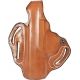 DeSantis Thumb Break Scabbard Belt Holster, FN FNP-45 4.5in/FN FNX-45 Tactical, Left Hand, Plain, Tan, 001TB31Z0