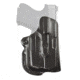 DeSantis Mini Scabbard Leather Belt Holster, Left Hand, Black, 019BB3KZ0