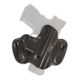 DeSantis Mini Slide Leather Belt Holster, Springfield Armory Hellcat, Left Hand, Plain, Black, 086BB9PZ0