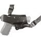 DeSantis New York Undercover - Shoulder Leather Holster Only, Glock 20, 21, 21SF, 29, 30, 37, 38, 39, Left Hand, Plain, Black, 11HBBE8Z0