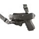 DeSantis New York Undercover - Shoulder Leather Holster Only, Glock 17, 19, 22, 23, 26, 27, 36, 19X, 45, Left Hand, Plain, Black, 11HBBB2Z0