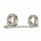 DNZ Products Game Reaper Scope Mount - Browning A Bolt Long Action, Low Ring, 1 in Tube, Silver, 11500