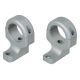 DNZ Products Hunt Masters Two Piece Mounts - Marlin XL7/XS7/Winchester 70, Medium Ring, 1 in Tube, 4 Screws, Silver, 2W71TMS