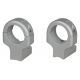 DNZ Products Hunt Masters Two Piece Mounts - Howa/Mossberg/Remington 700, High Ring, 1 in Tube, 2 Screws, Silver, 701H2S