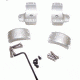 DNZ Products Hunt Masters Two Piece Mounts - Savage Flatback 2003 And Older, Medium Ring, 1 in Tube, 4 Screws, Silver, 2SF1TMS