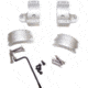 DNZ Products Hunt Masters Two Piece Mounts - Savage Flatback 2003 And Older, Medium Ring, 30 mm Tube, 4 Screws, Silver, 2SF3TMS