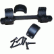 DNZ Products Game Reaper Scope Mount - Remington 700 Short Action Tactical, High Ring, 0 MOA, 1 in Tube, Black Matte, 16700T