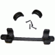 DNZ Products Game Reaper Scope Mount - Remington 700 Long Action, Low Ring, 0 MOA, Left Hand, 1 in Tube, Black Matte, 10710