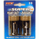 Dorcy D Mastercell Heavy Duty Batteries - 2 Per Card 41-1530
