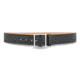 1-3/4&quot; Basketweave Leather Garrison Belt with Gold Buckle