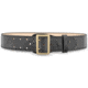 DutyMan 2-1/4inch High-gloss Leather Sam Browne 2-row Stitch Duty Belt With Gold Buckle DTY-1031-38-9002